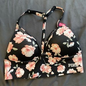 NWT Pink Floral Push Up bra